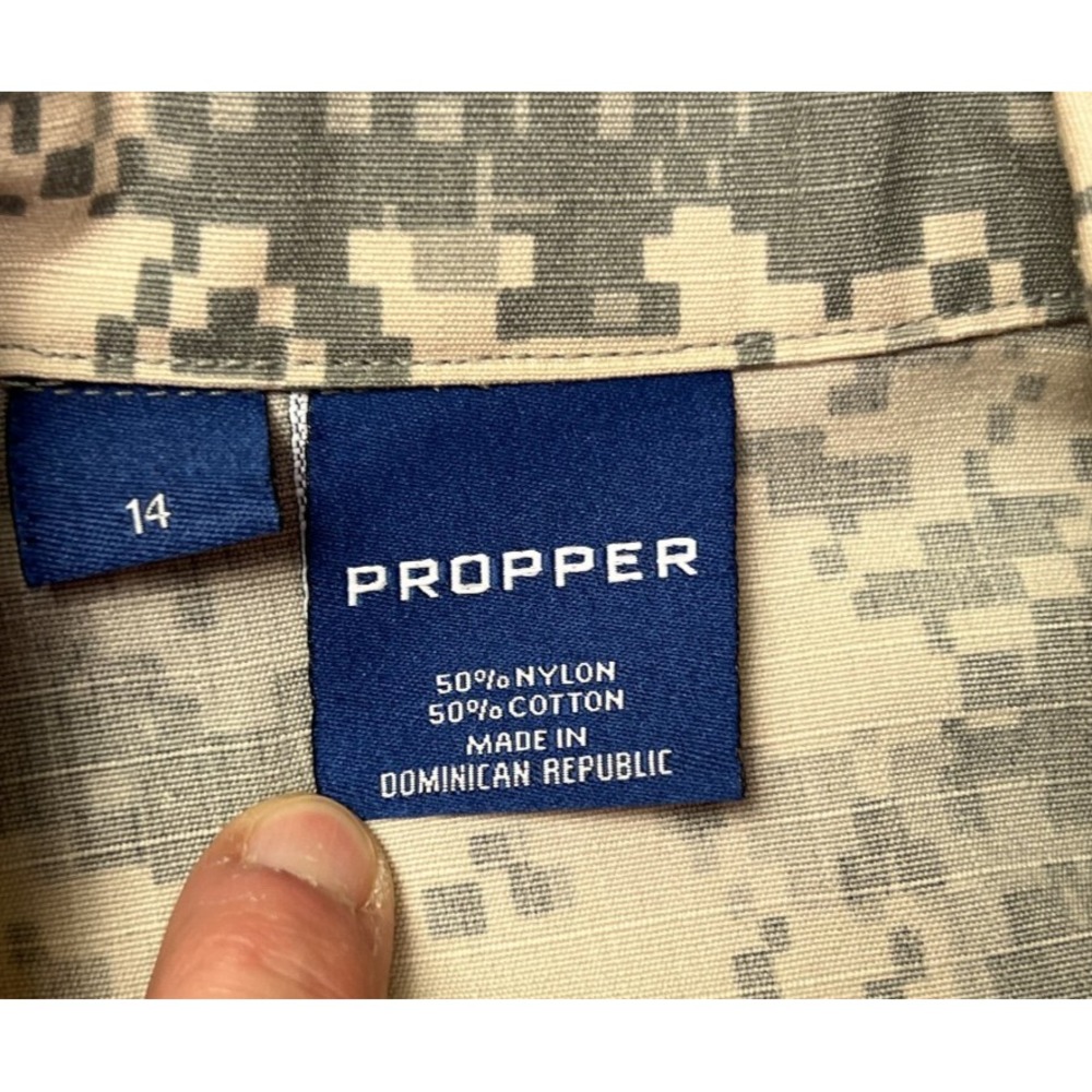 Propper United States Army Button Up Shirt Womens Size 14 Camouflage Uniform - Picture 6 of 8